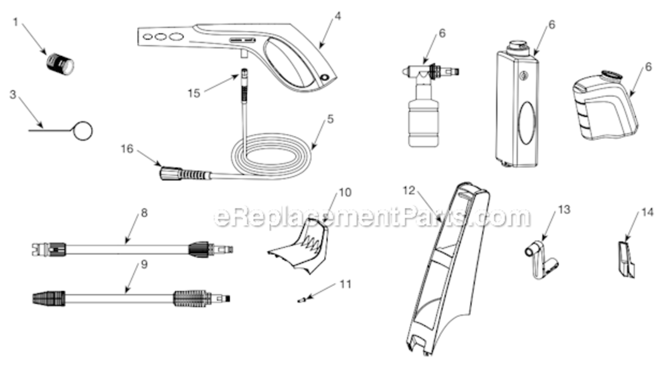 Page A Diagram and Parts List for W182500AV  Campbell Hausfeld Pressure Washer